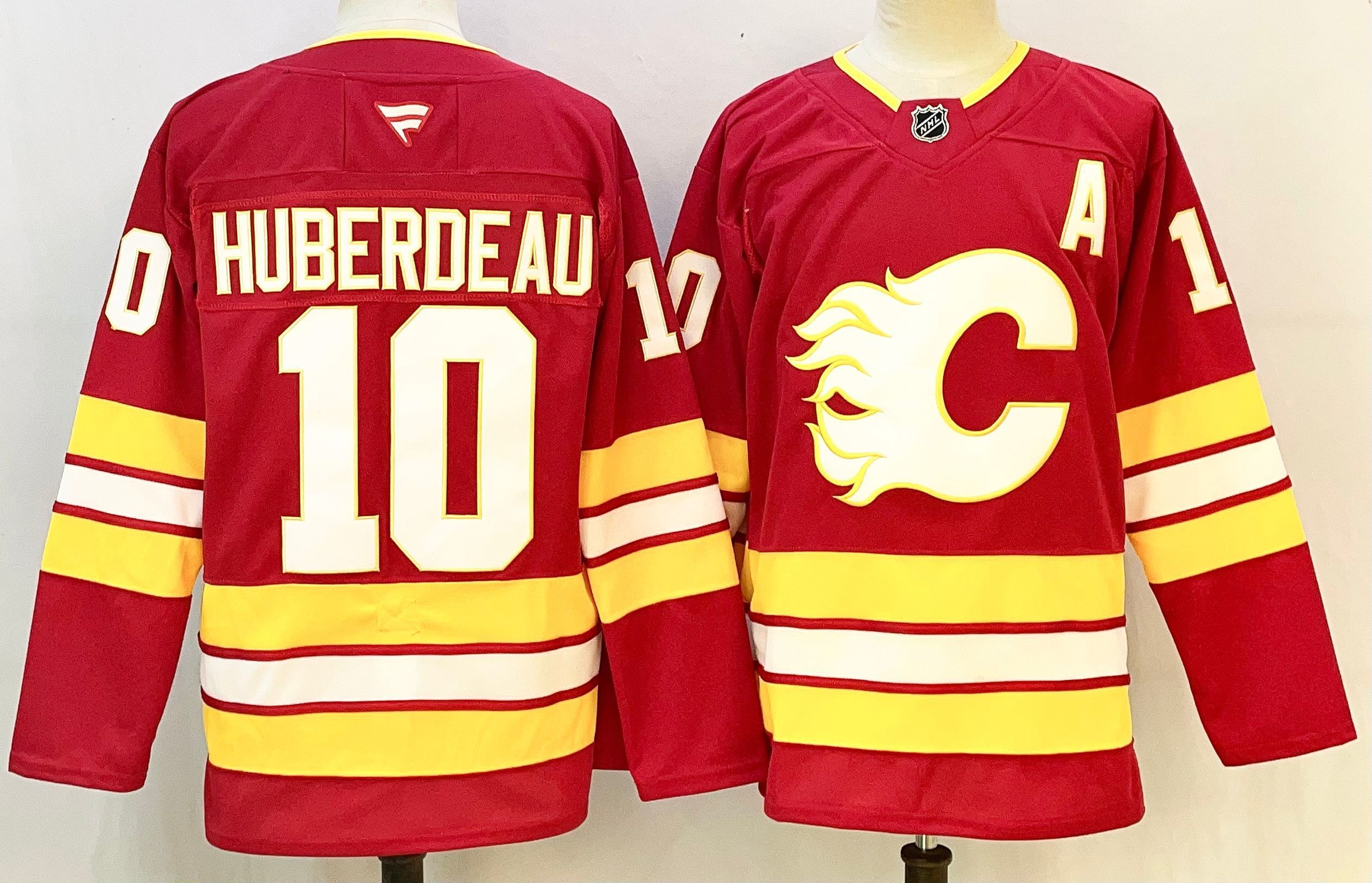 Men Calgary Flames #10 Huberdeau Red 2026 Adidias NHL Jersey style 001->columbus blue jackets->NHL Jersey